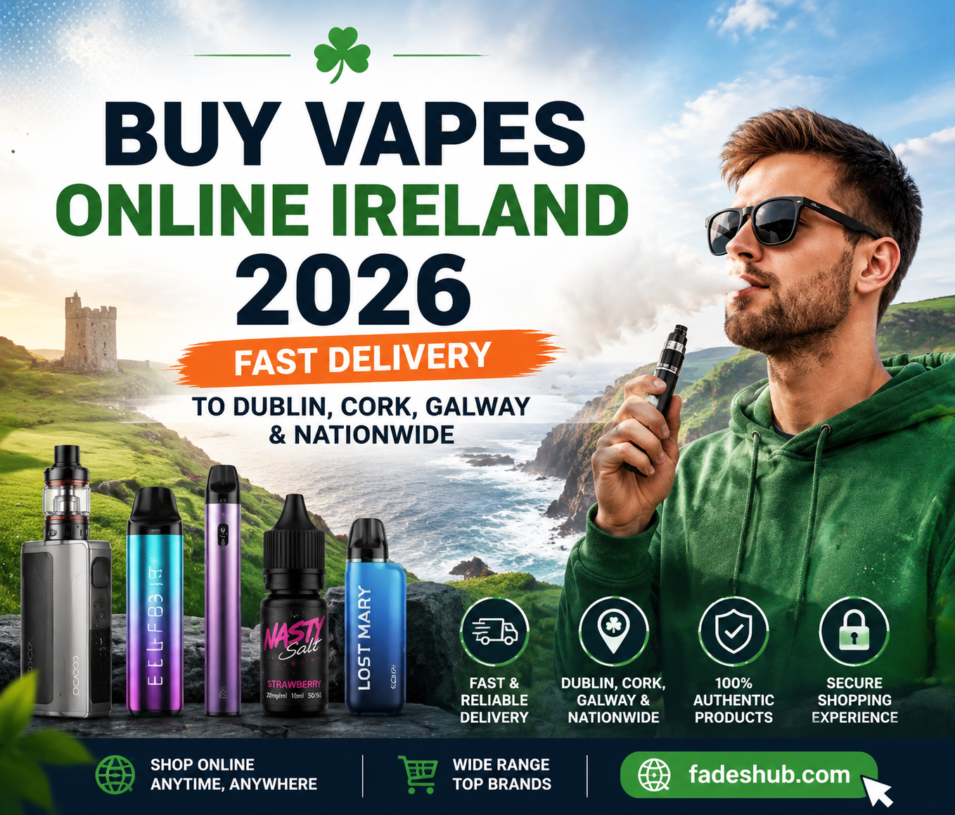 Buy Vapes Online Ireland 2026 | Next-Day Dublin, Cork, Galway | Prime Vapes Buy Vapes Online Ireland 2026 | Next-Day Dublin, Cork, Galway | Prime Vapes