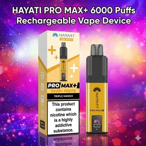 Hayati Pro Max+ | 6000 Puffs USBC Vape | Rechargeable Prime Vapes Hayati Pro Max+ | 6000 Puffs USBC Vape | Rechargeable Prime Vapes
