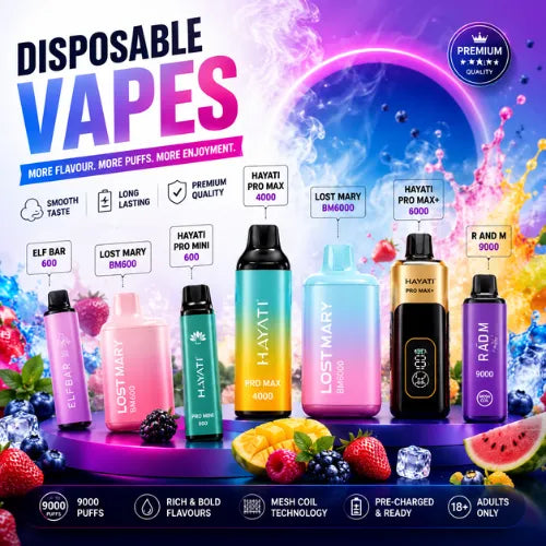 Premium Disposable Vapes Ireland