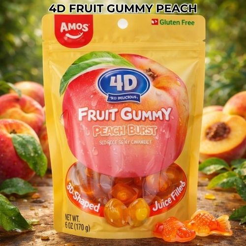 4D Fruit Gummy Peach