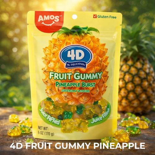 4D Fruit Gummy Pineapple