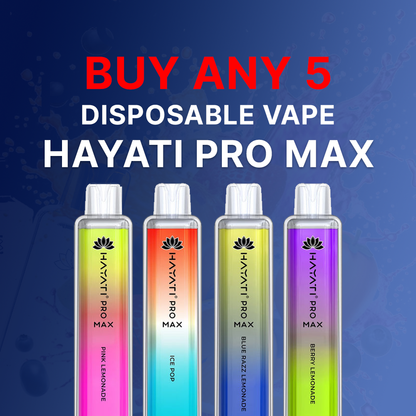 Offer Buy Any 5 Hayati Pro Max 4000 Puffs Disposable Vape