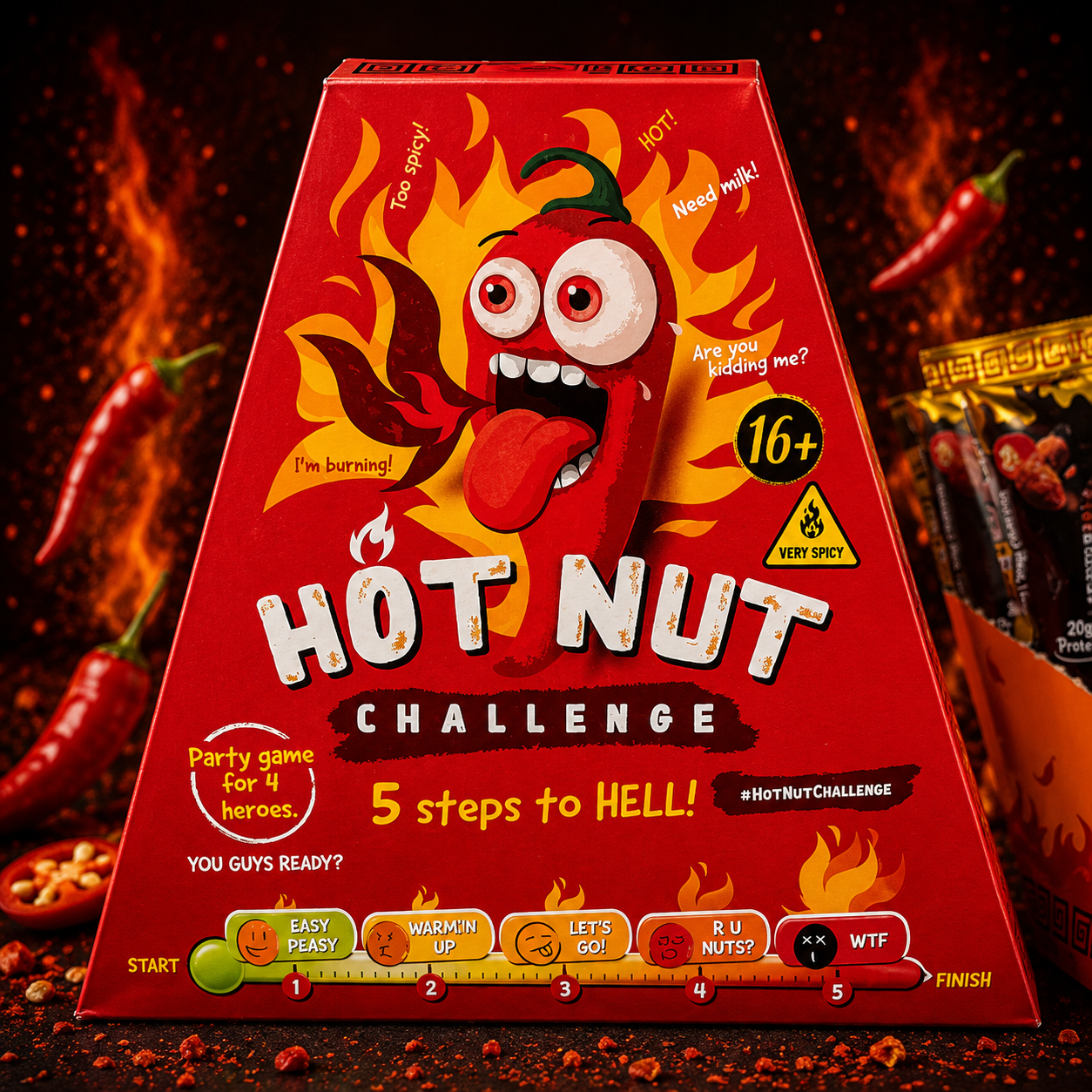 HOT NUT CHALLENGE EXTREMELY HOT (24G)