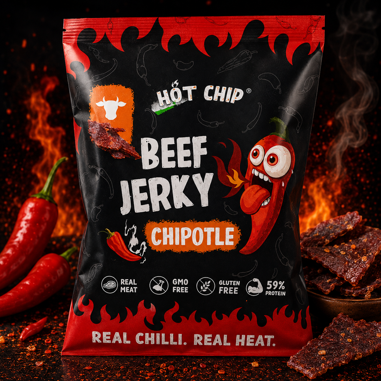 HOT CHIP BEEF JERKY