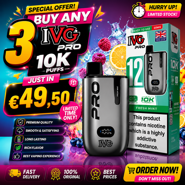 Offer Buy Any 3 IVG Pro 10K - Just in 49.50€