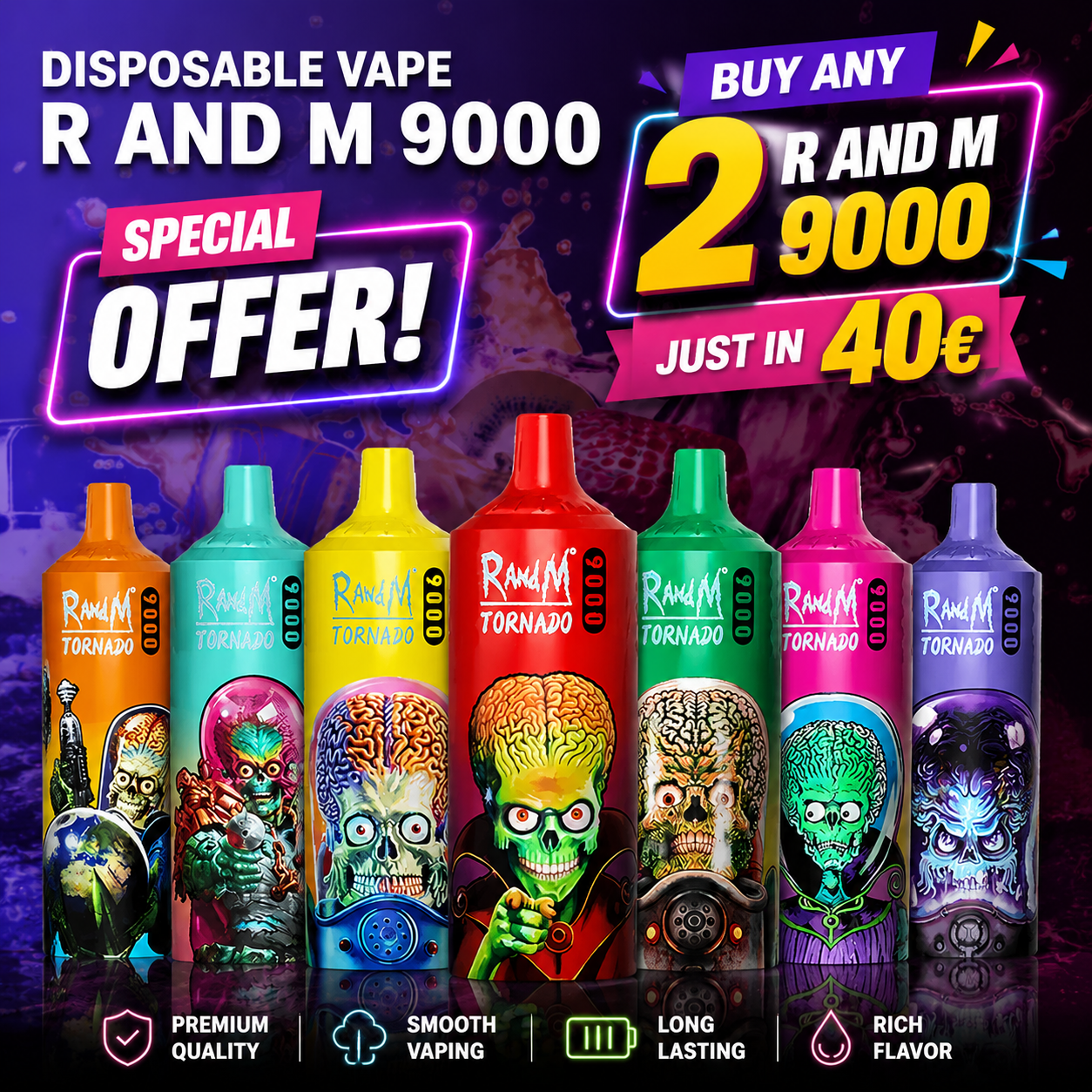 Buy Any 2 R and M 9000 | Just in 40€