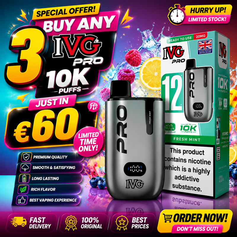 Offer Buy Any 3 IVG Pro 10K - Just in 60€
