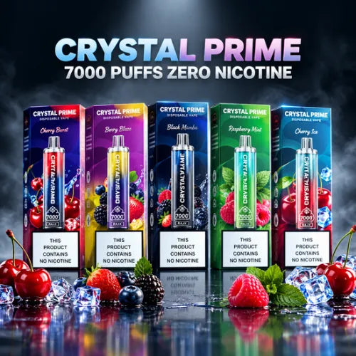 
Crystal Prime 7000 Puffs Zero Nicotine