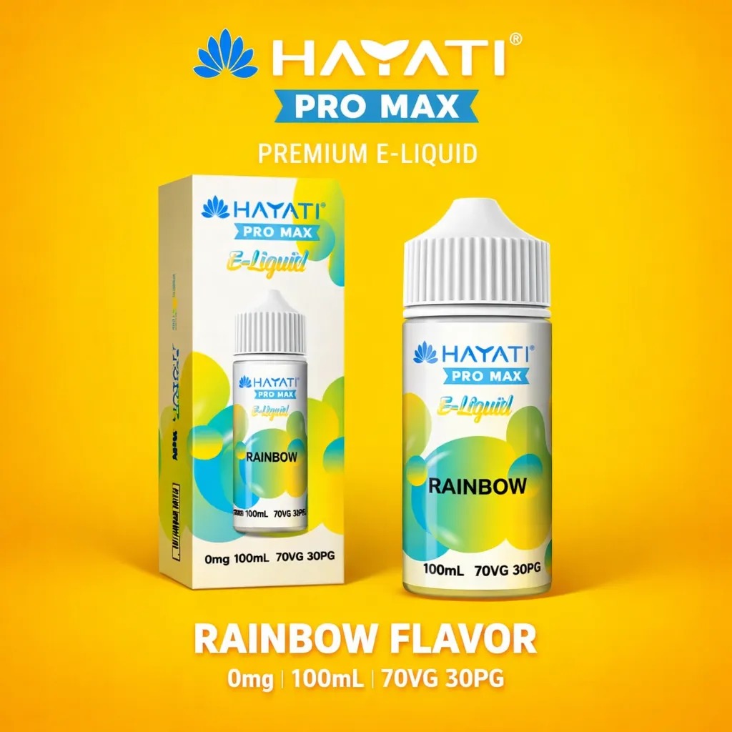 Hayati Pro Max E Liquid bottle with premium flavors for smooth vaping
