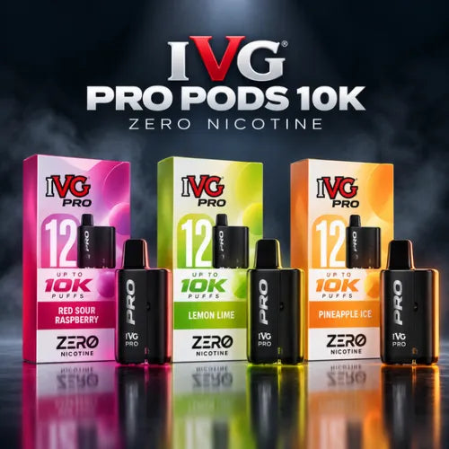 Ivg Pro pods 10k Zero Nicotine Prefilled Vape