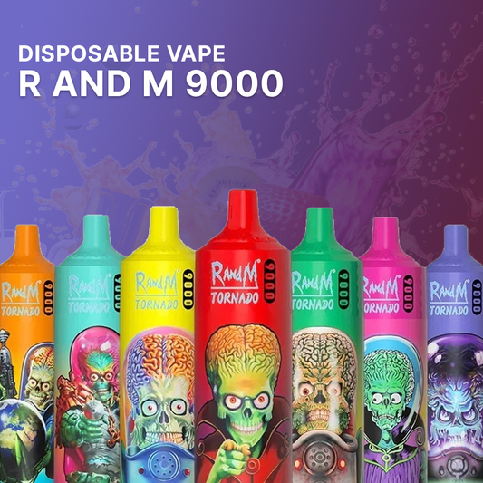 R and M 9000 Puffs Disposable Vape | Only 25€