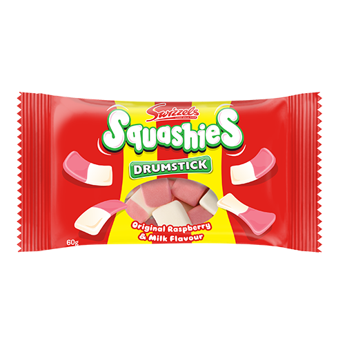 Squashies Original Raspberry & Mik Flavour 60g