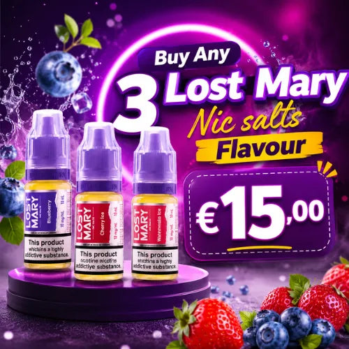 Buy Any 3 Lost Mary Nic salts Flavour