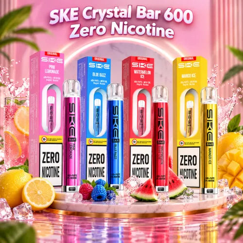 SKE Crystal Bar 600 Zero Nicotine Disposable Vape