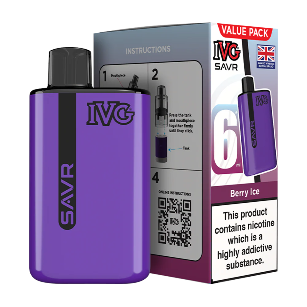 Buy 2 IVG SAVR Vape Kit 3000 Puffs Just in 18€
